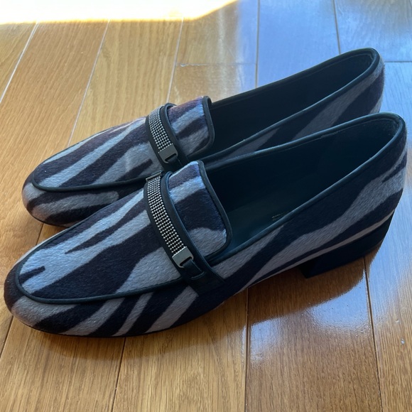 Peserico New with Box women’s loafer grey black size 40 - Picture 2 of 10